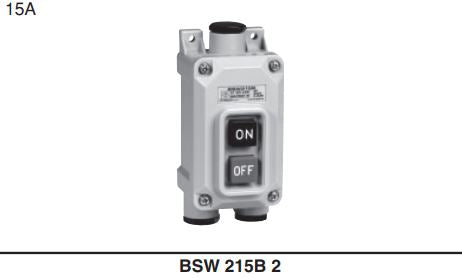 BSW215B3AB|防雨形押釦開閉器