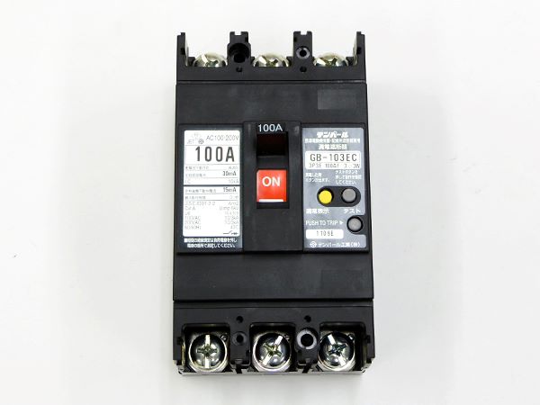 103EC1030|漏電ブレーカ OC付 100A