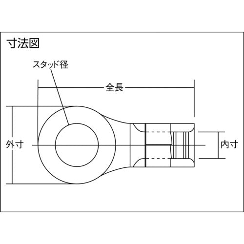 2557355｜裸圧着端子丸形