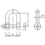 2757770｜ネジシャックル スチール製