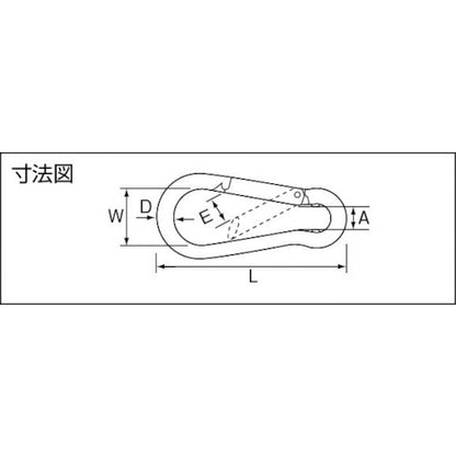 2758024｜スプリングフック スチール製