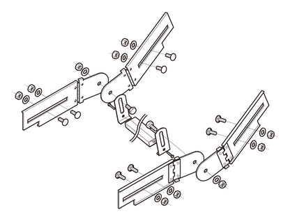 10ARB3|上下左右自在継ぎ金具