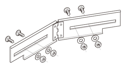 10ARBG1N|水平自在継ぎ金具