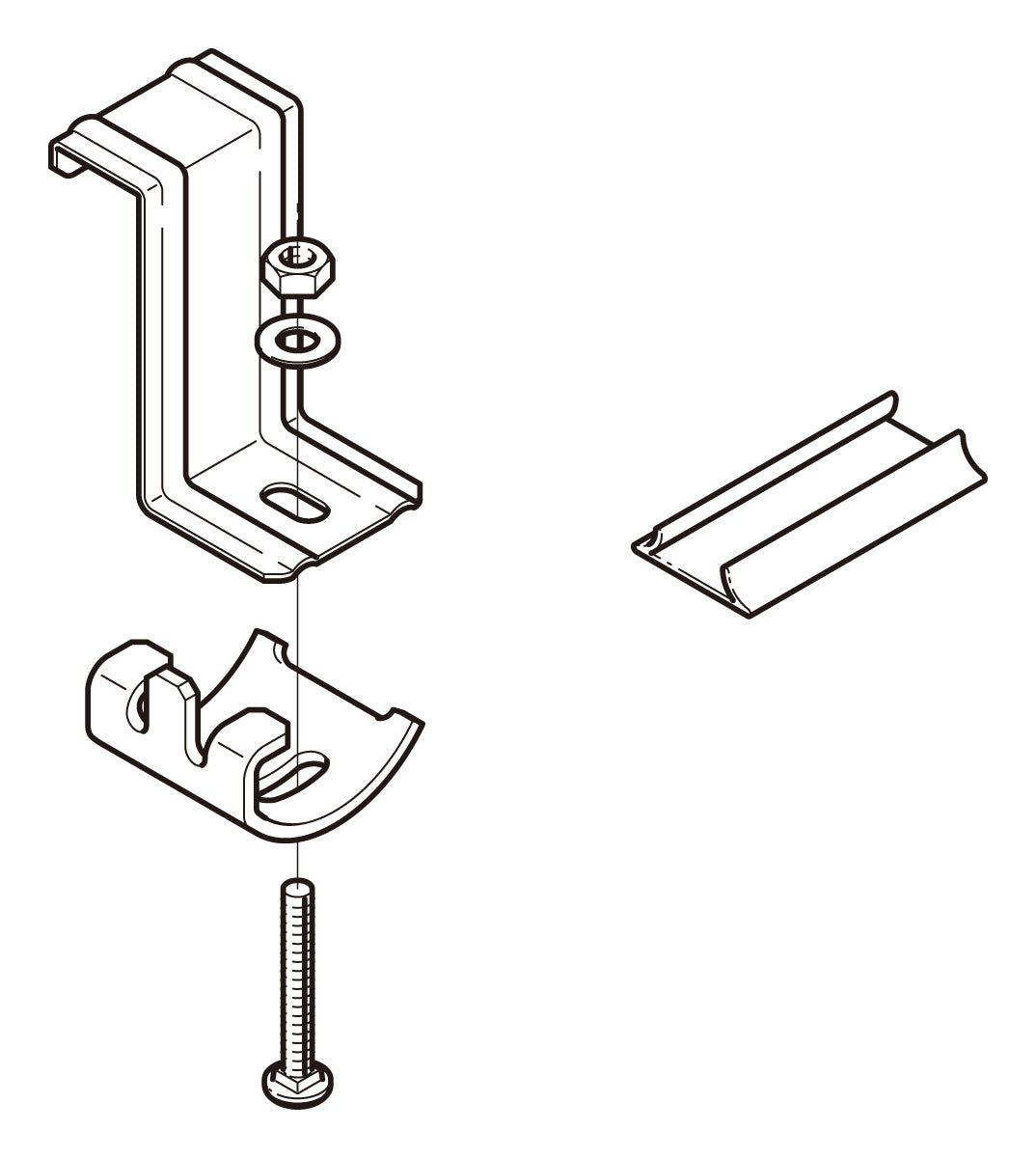 10ARS9T|アングル用振れ止め金具