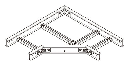 10FRLA60|外直角L形分岐ラック
