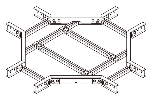 10FRX100|X形分岐ラック