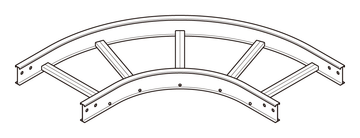 5ARL40|アルミ L形分岐ラック