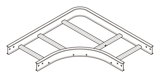 5ARLA40|アルミ 外直角L形分岐ラック