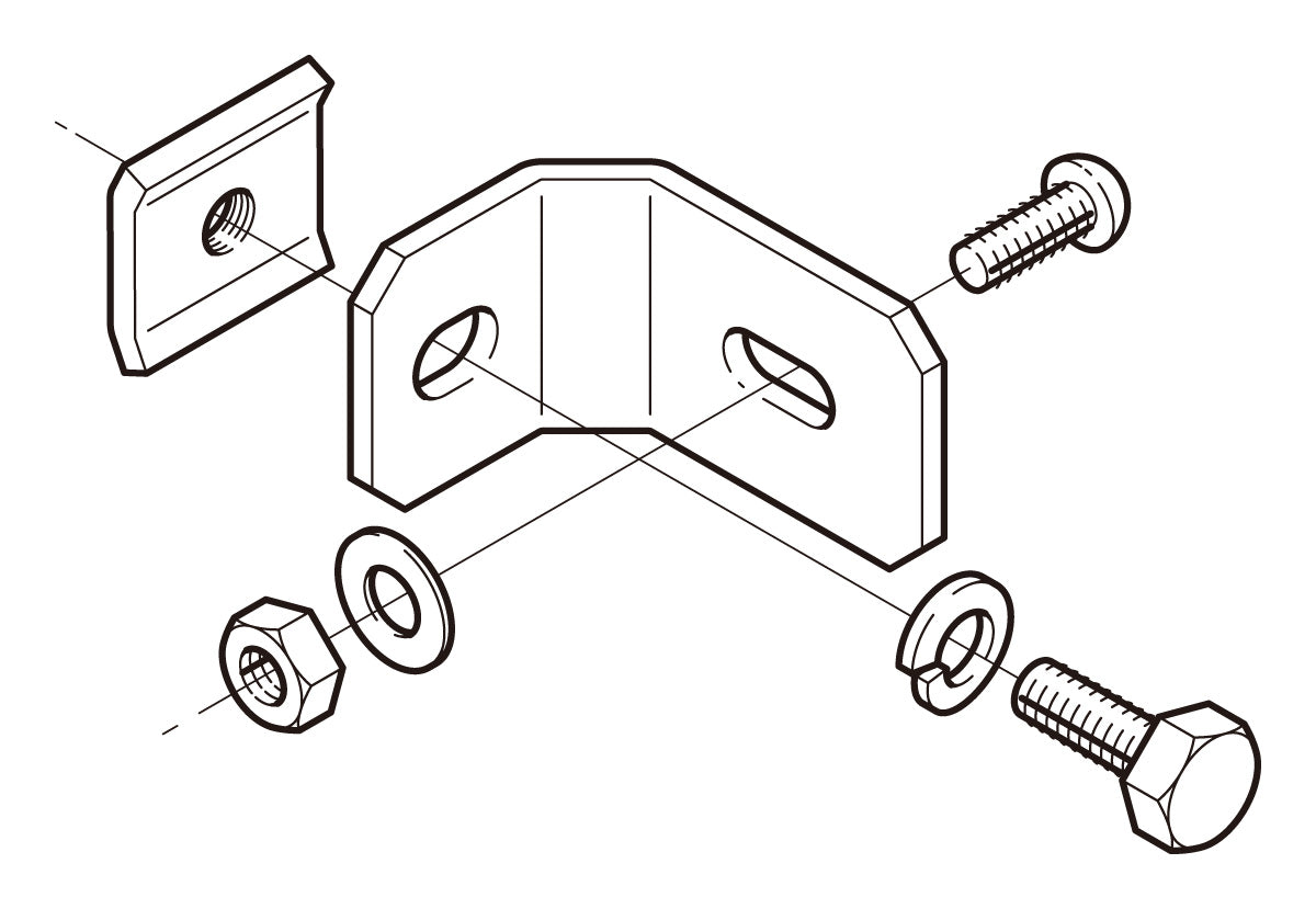 78ARS4|立上りラック支持金具