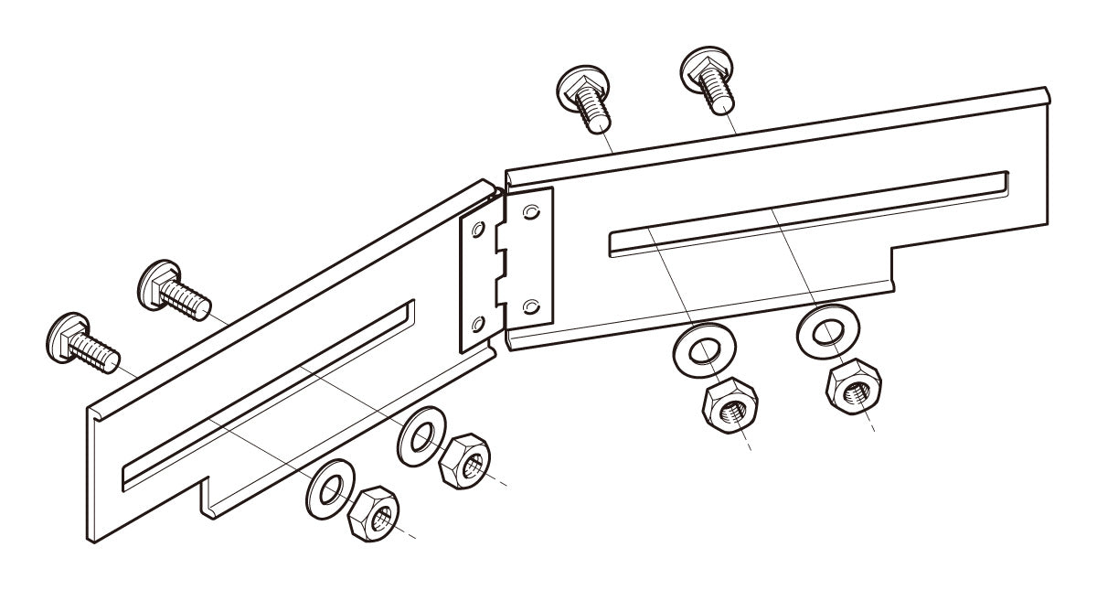 7ARBG1N|水平自在継ぎ金具