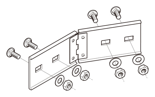 7ARBG1|水平自在継ぎ金具