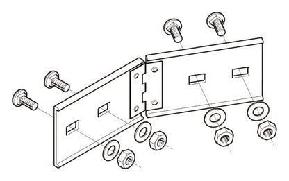 7ARBG1|水平自在継ぎ金具
