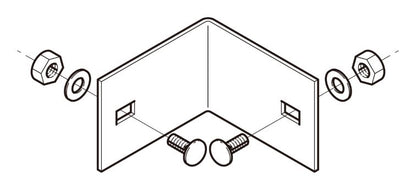 7ARK1|外直角曲り接続金具