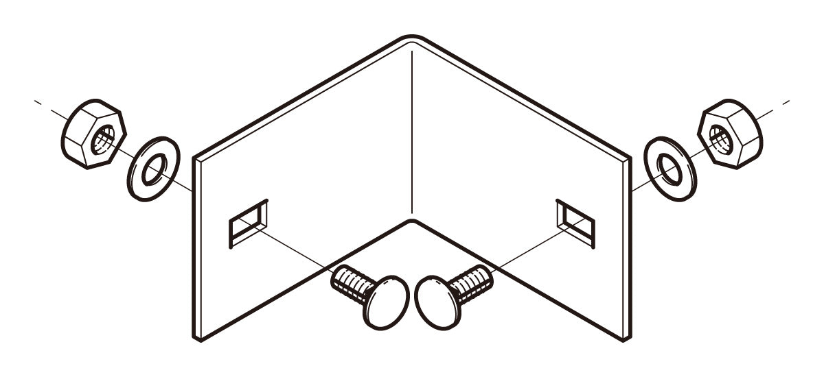 7ARK1|外直角曲り接続金具