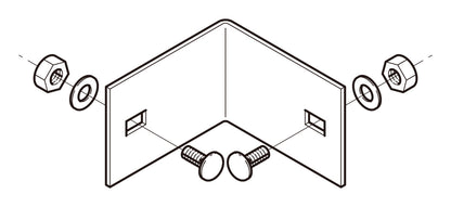 7ARK1|外直角曲り接続金具