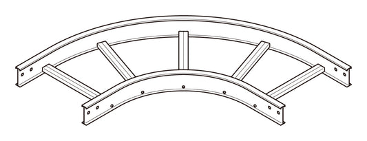 7ARL100|アルミ L形分岐ラック