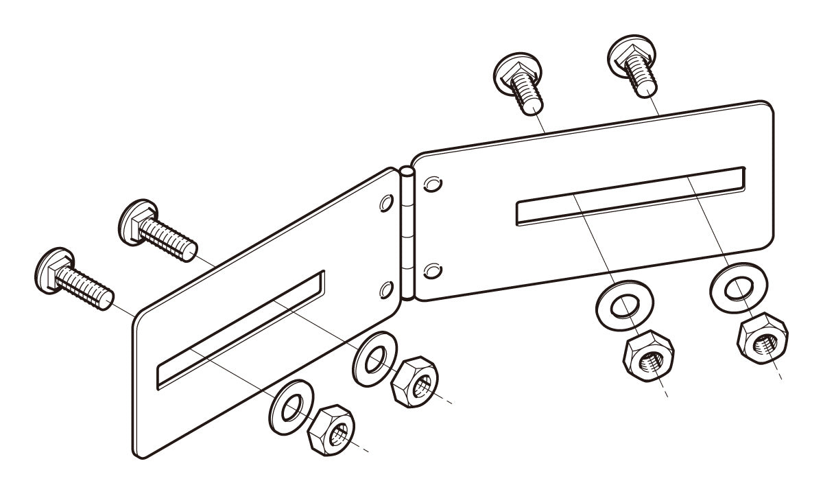 7FRBG1|水平自在継ぎ金具 片側