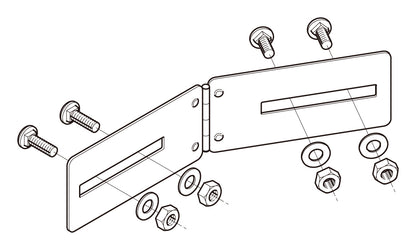 7FRBG1|水平自在継ぎ金具 片側