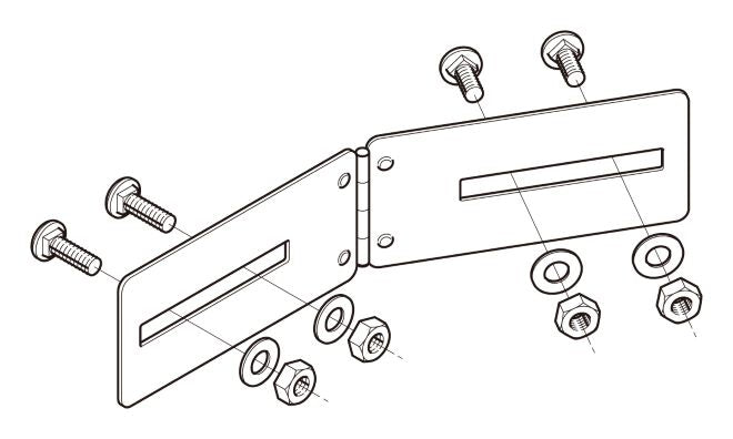 7FRBG1|水平自在継ぎ金具 片側
