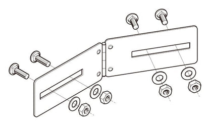 7FRBG1|水平自在継ぎ金具 片側