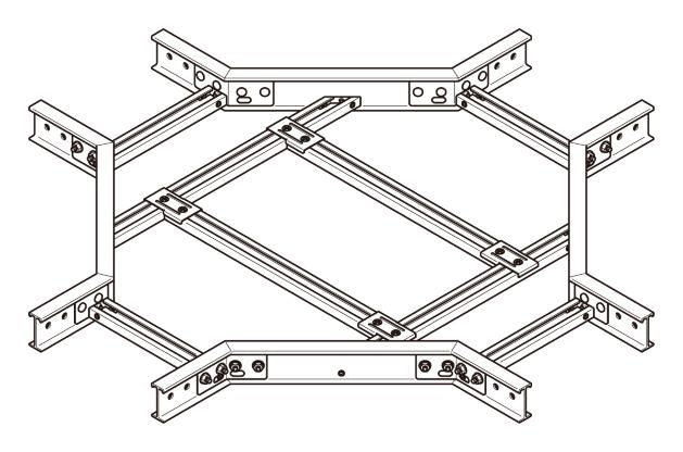 7FRX20|X形分岐ラック