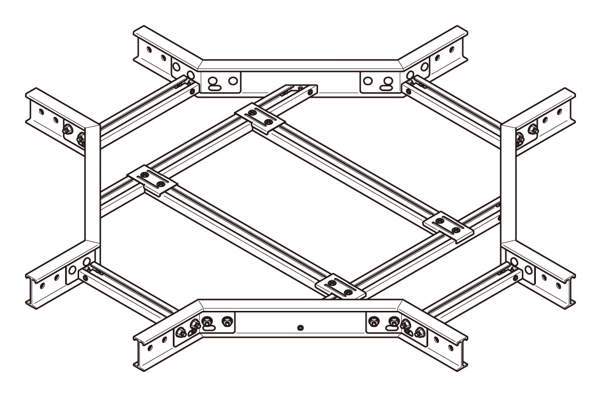 7FRX40|X形分岐ラック