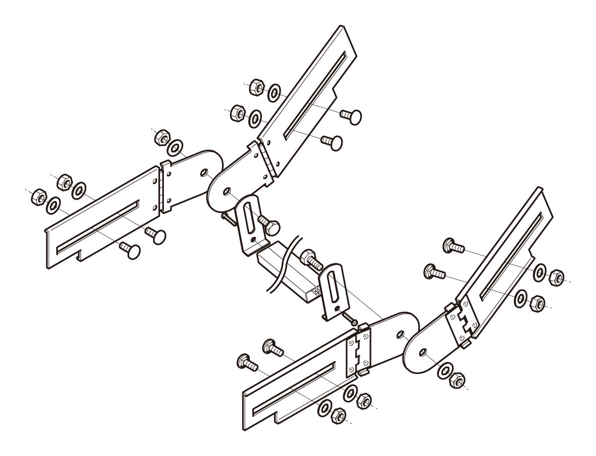 8ARB3|上下左右自在継ぎ金具