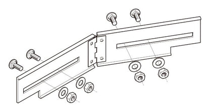 8ARBG1N|水平自在継ぎ金具