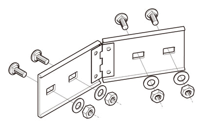 8ARBG1|水平自在継ぎ金具