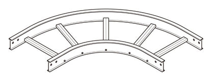 8ARL100|アルミ L形分岐ラック
