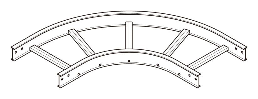 8ARL50|アルミ L形分岐ラック