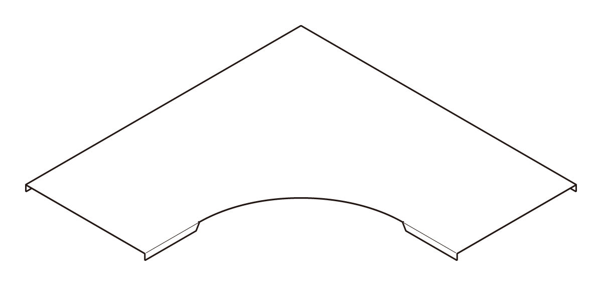 ACVLA40|アルミ外直角L形分岐カバー
