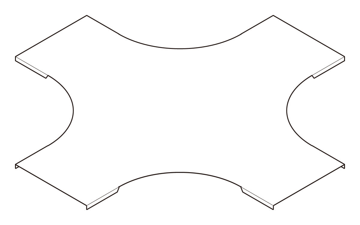 ACVX10|アルミX形分岐カバー