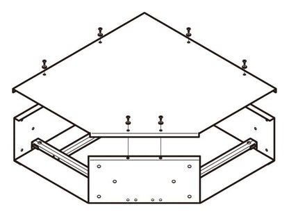 ADLK4015|アルミダクトL形分岐