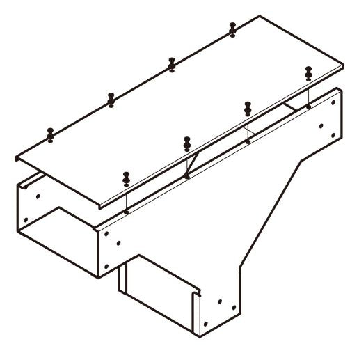 ADOT3015|アルミダクトT型分岐