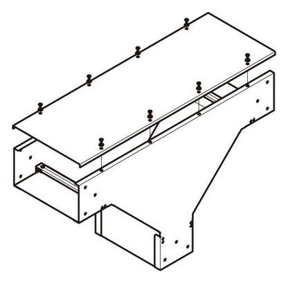 ADOTK4020|アルミダクトT型分岐