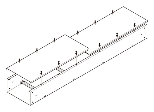 ADSK2020|子桁付直線ケーブルダクト