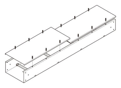 ADSK3015|子桁付直線ケーブルダクト