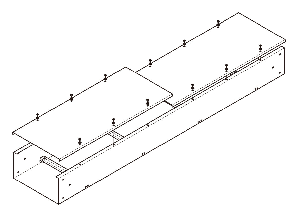 ADSK3015|子桁付直線ケーブルダクト