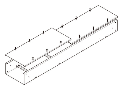 ADSK3015|子桁付直線ケーブルダクト