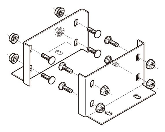 B20RNU1R|垂直ラック支持金具