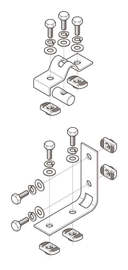 BKFB1|組立式ブラケット金具
