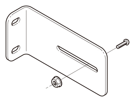BKT25|立上ラック支持金具