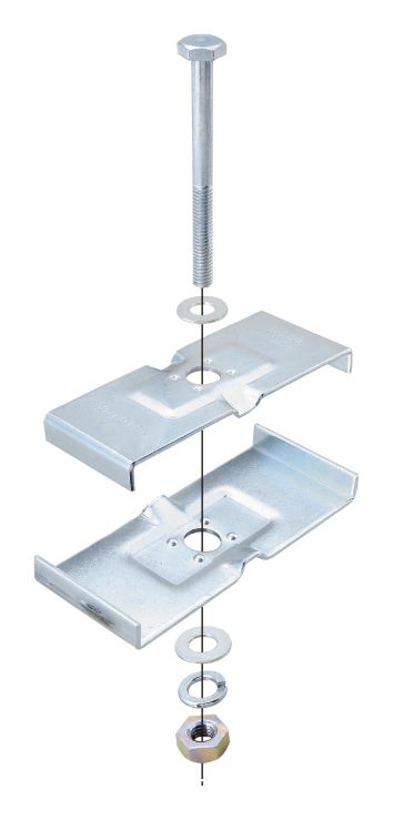 CGW100|ダブル溝形鋼用金具