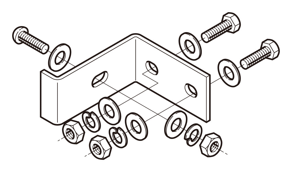 CGYQR1|立上りラック用耐震支持金具