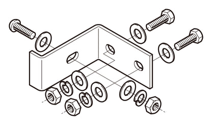 CGYQR1|立上りラック用耐震支持金具
