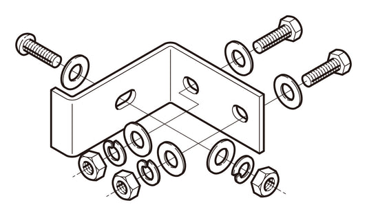 CGYQR1|立上りラック用耐震支持金具