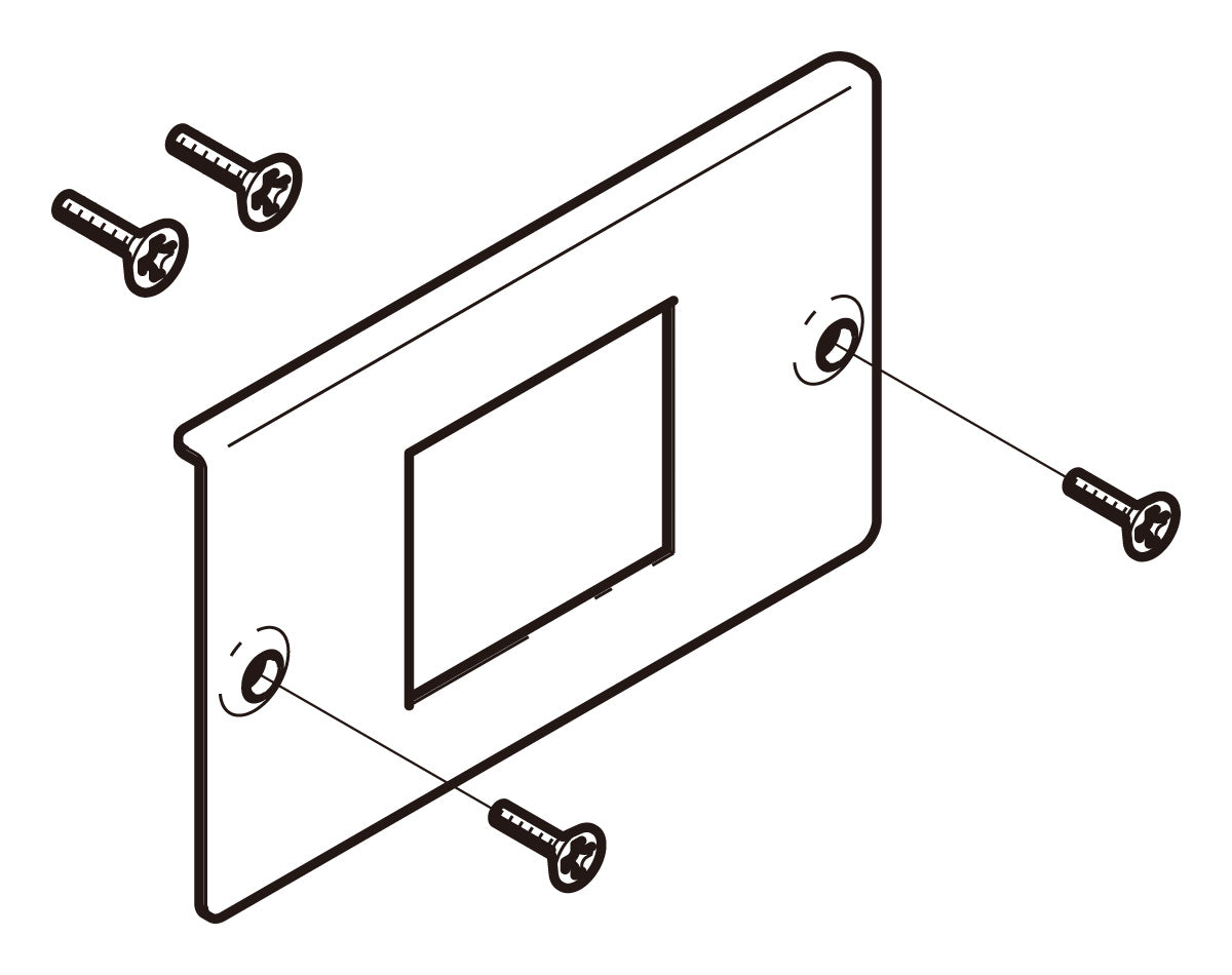 CP4F|大角形用コンセントプレート
