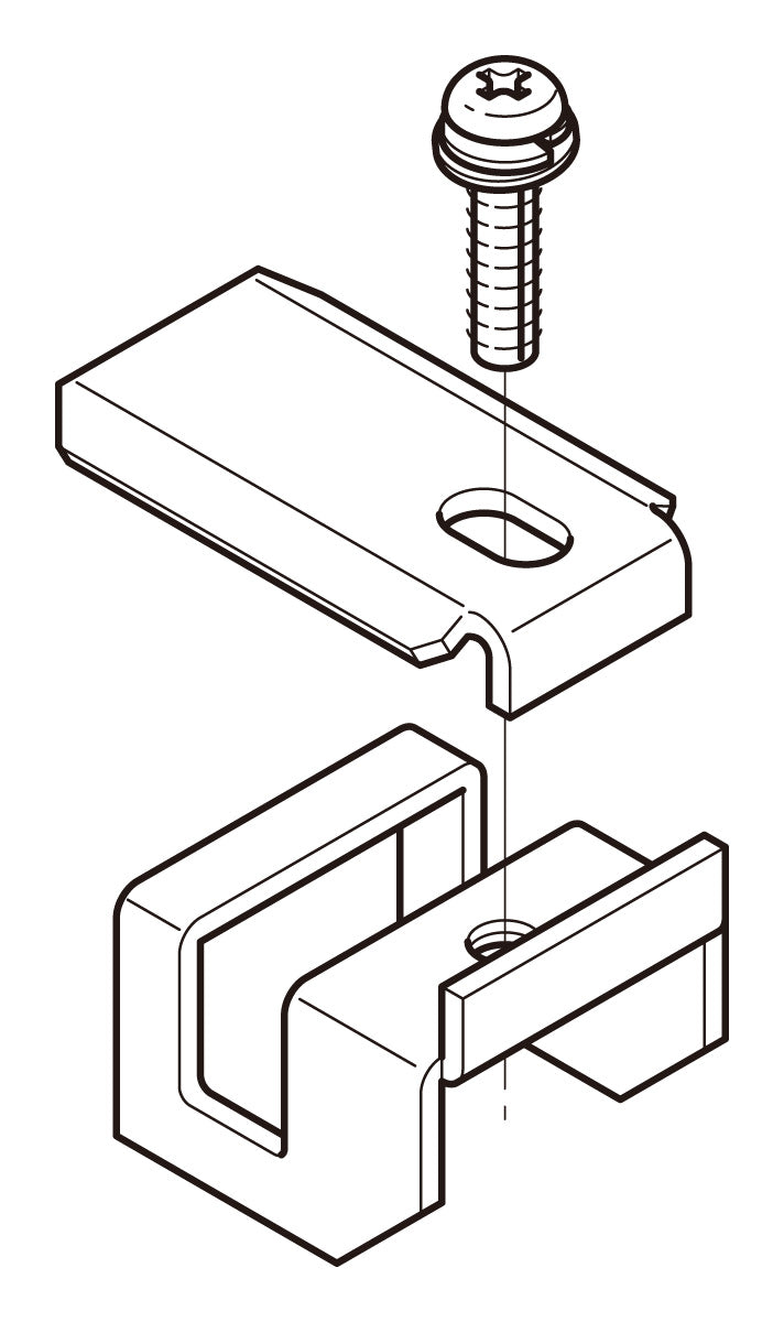 CVKA3|アルミ カバー止め補助金具