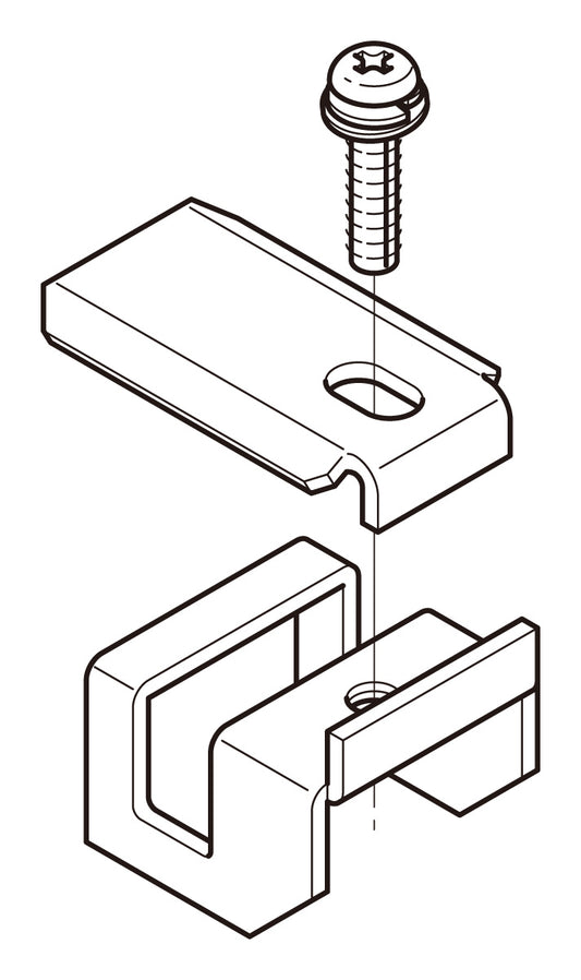 CVKA3|アルミ カバー止め補助金具
